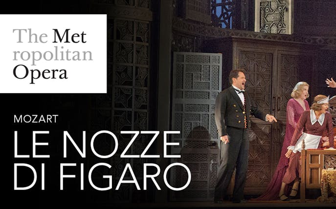 Performers on stage during Le Nozze Di Figaro at the Metropolitan Opera.