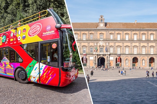 Combo (5%  di sconto): Tour in autobus Hop-On Hop-Off di Napoli + Biglietti per il Palazzo Reale di Napoli