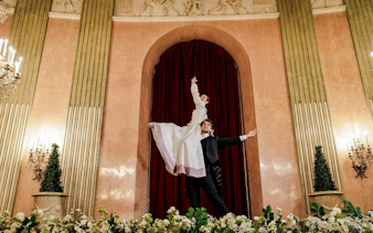 Dancers performing at Imperial Gala Concert, Palais Auersperg, Vienna.