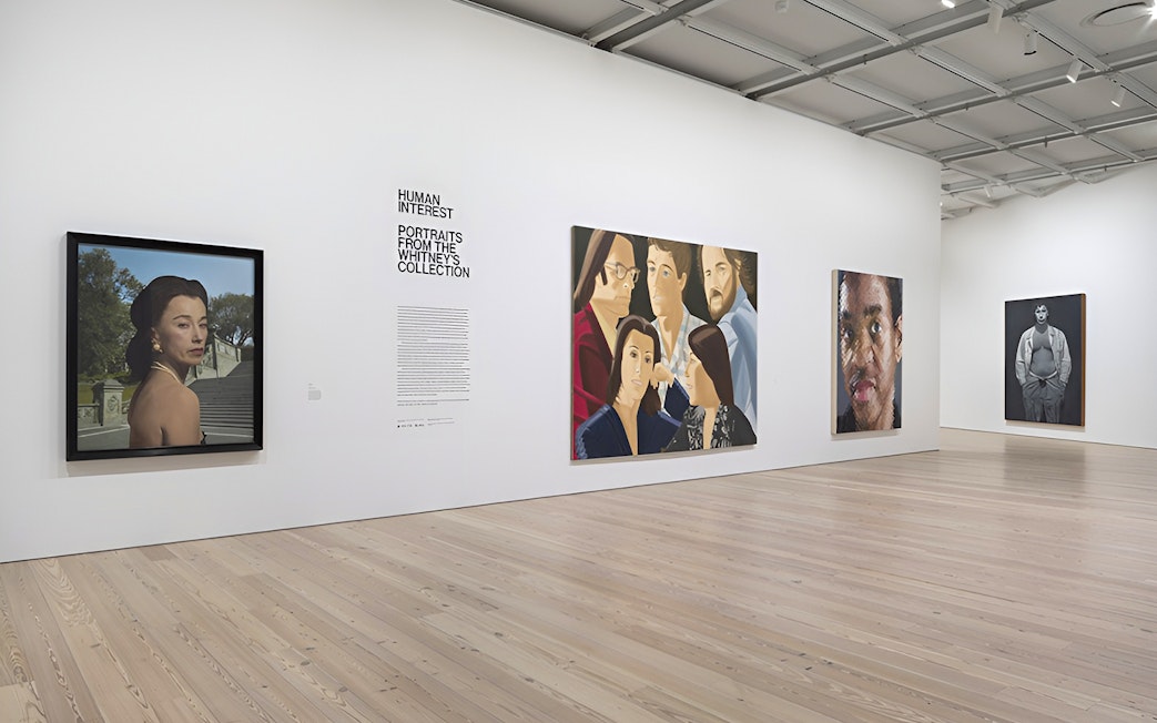 Whitney Museum New York gallery with portraits from the Human Interest collection.
