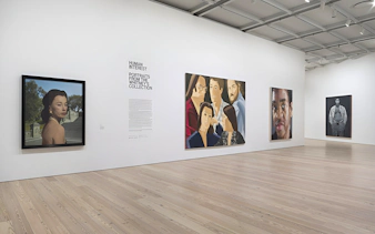Whitney Museum New York gallery with portraits from the Human Interest collection.