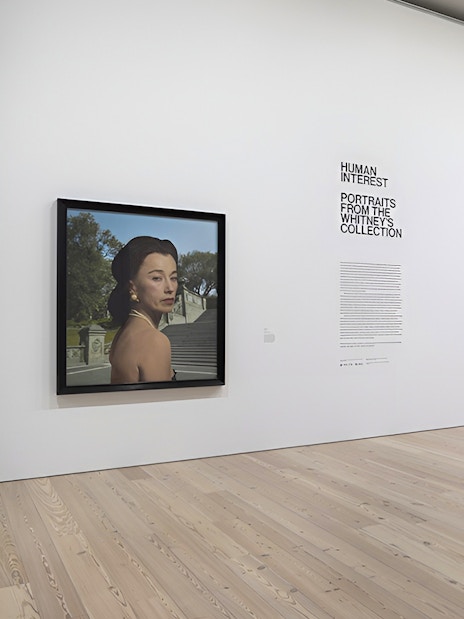 Whitney Museum New York gallery with portraits from the Human Interest collection.