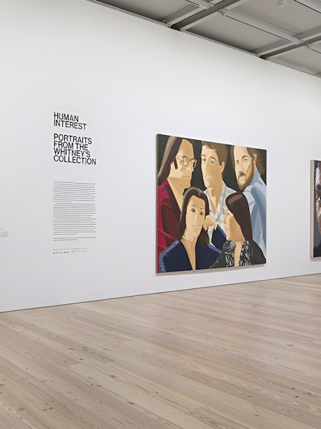 Whitney Museum New York gallery with portraits from the Human Interest collection.