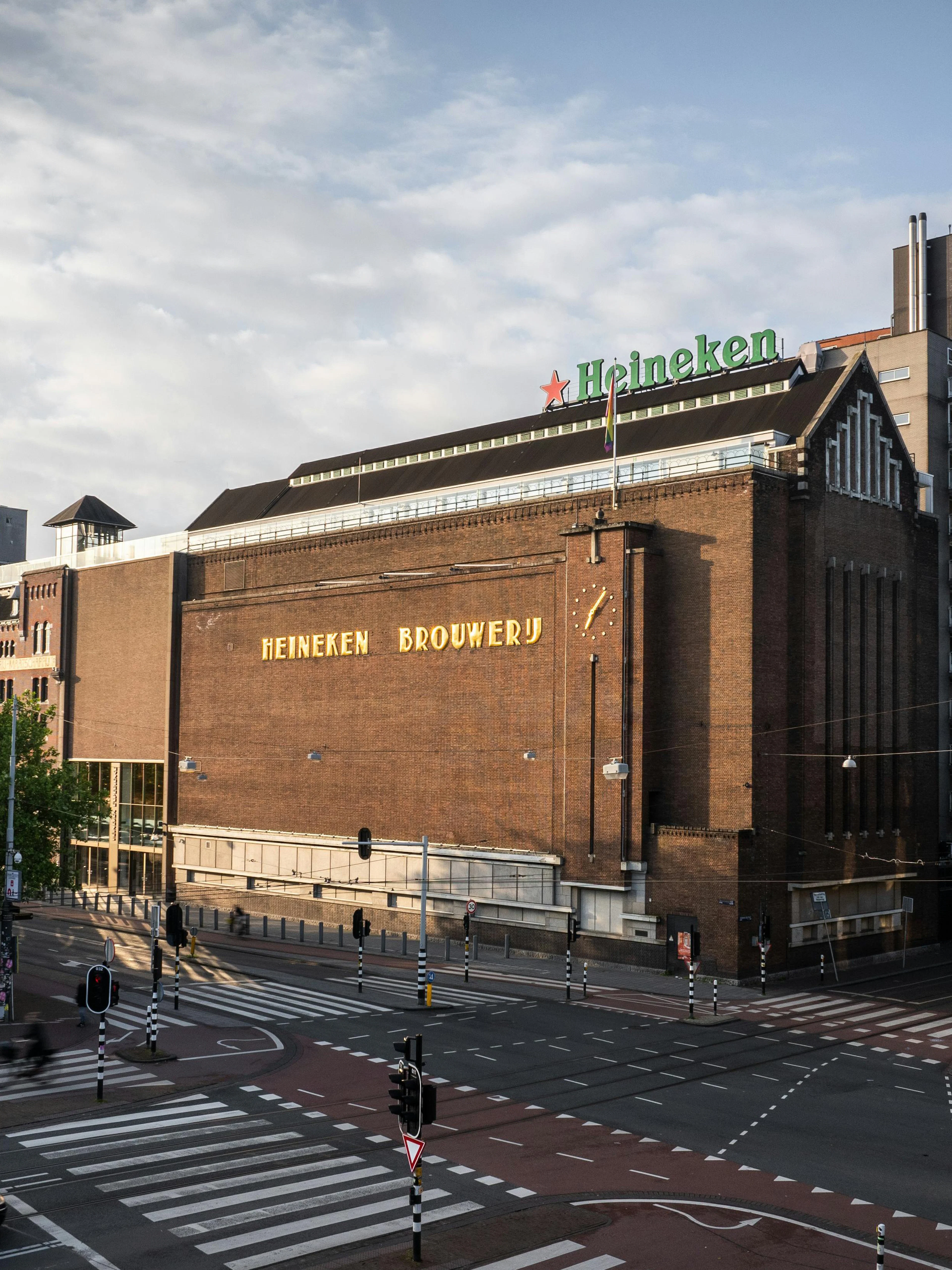 Heineken Brewery building in Amsterdam, part of the Heineken Experience tour.