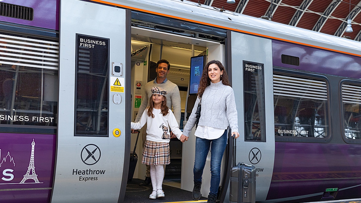 Heathrow Airport and London Paddington Station