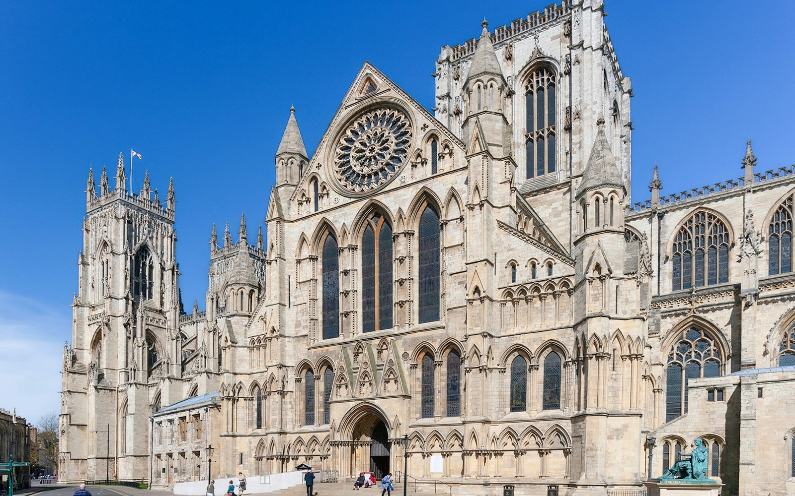 York Minster cathedral exterior on Harry Potter Magical Guided Walking Tour in York.