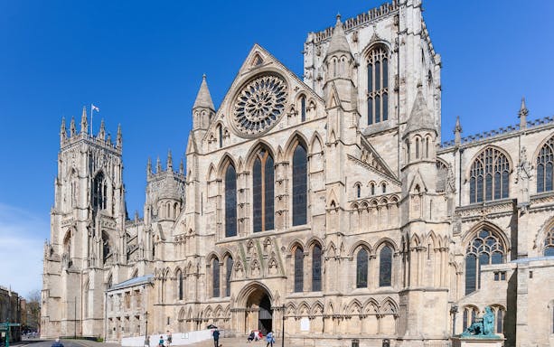 York Minster cathedral exterior on Harry Potter Magical Guided Walking Tour in York.