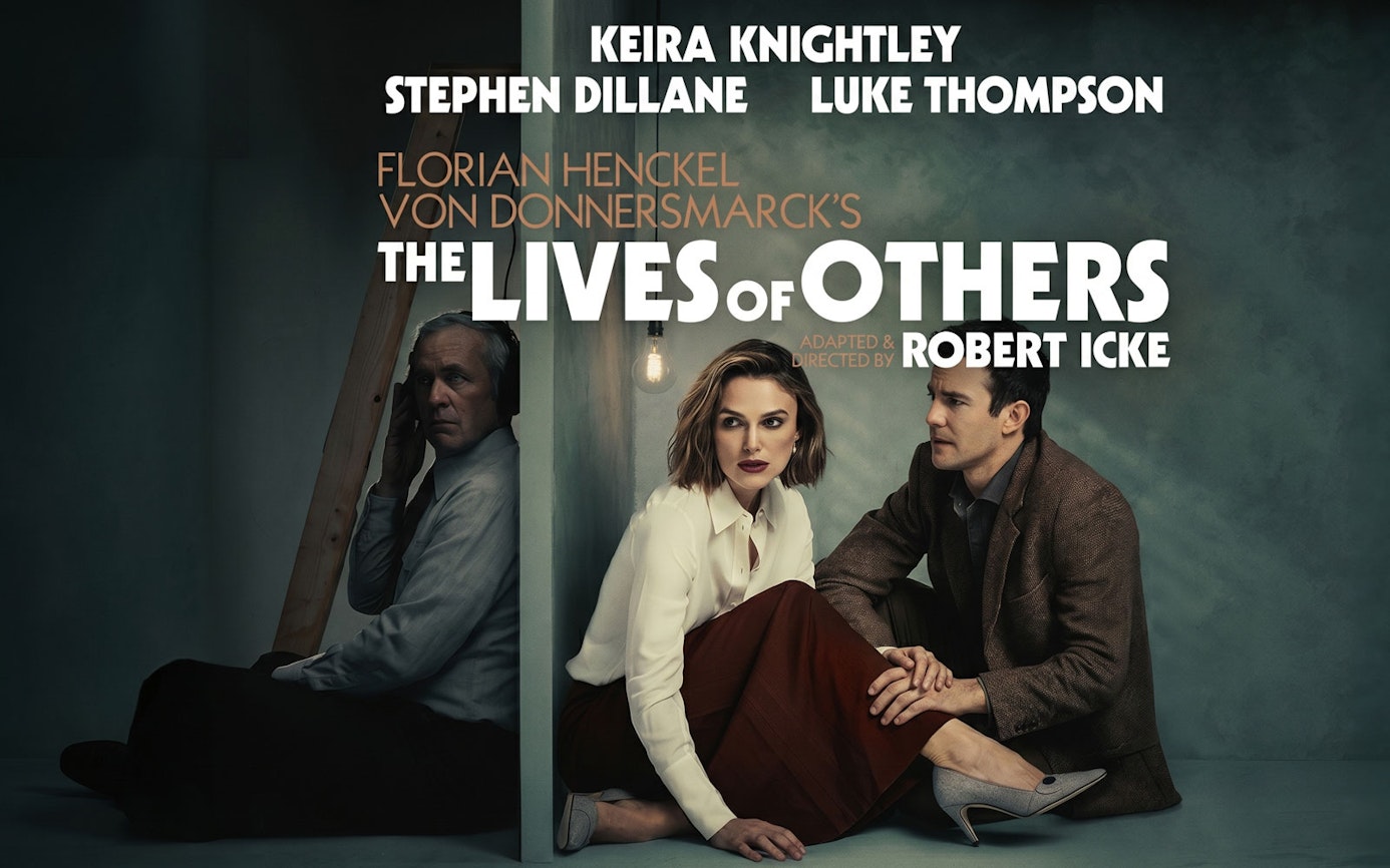 The Lives Of Others" Westend play poster with cast members.