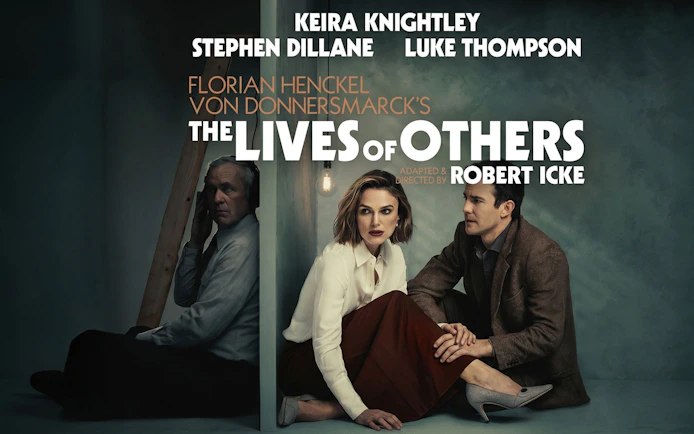 The Lives Of Others" Westend play poster with cast members.