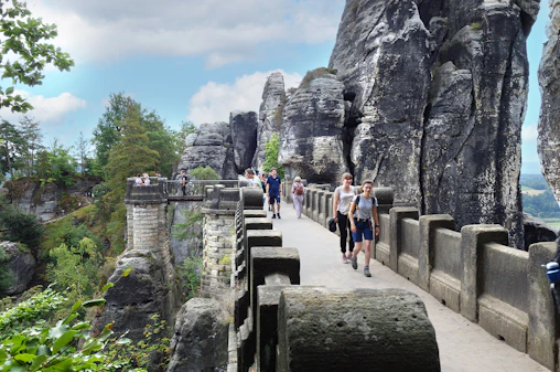 From Prague: Bastei Bridge & Tisa Walls Labyrinth Day Trip