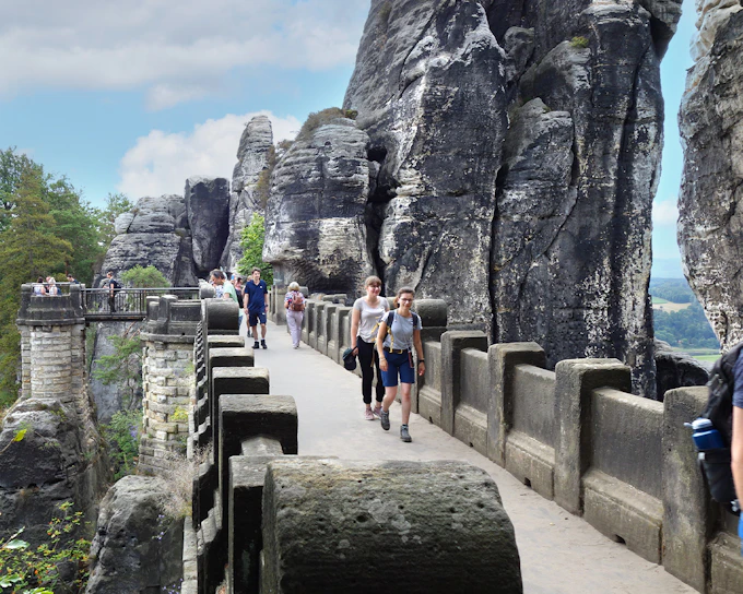 From Prague: Bastei Bridge & Tisa Walls Labyrinth Day Trip