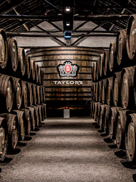 Barrels in Taylor's Port Cellars, Porto.