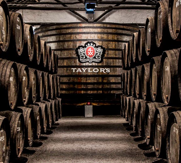 Barrels in Taylor's Port Cellars, Porto.
