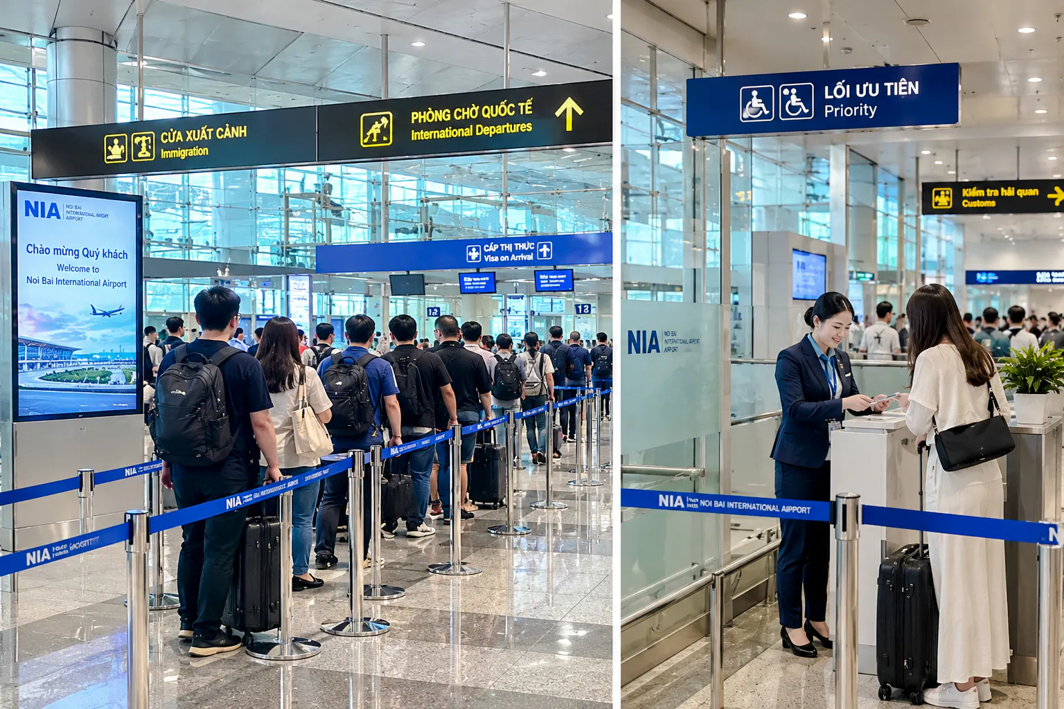 Hanoi Noi Bai Airport Transit Fast Track & Terminal Transfer