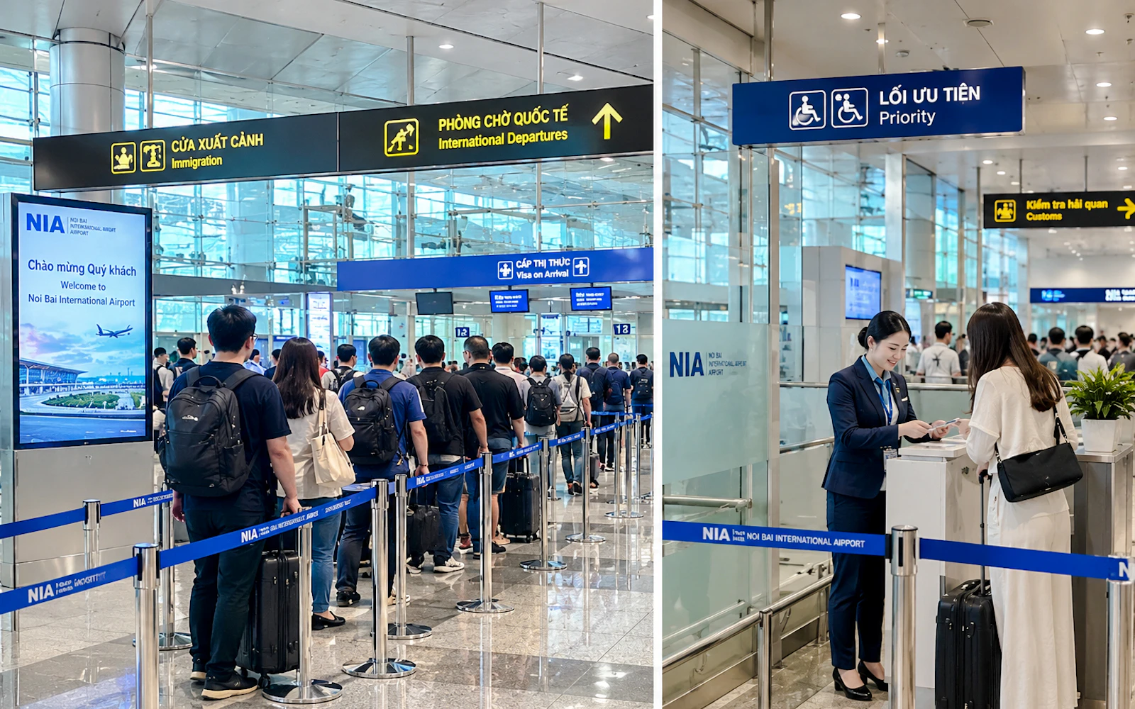 Hanoi Noi Bai Airport Transit Fast Track & Terminal Transfer