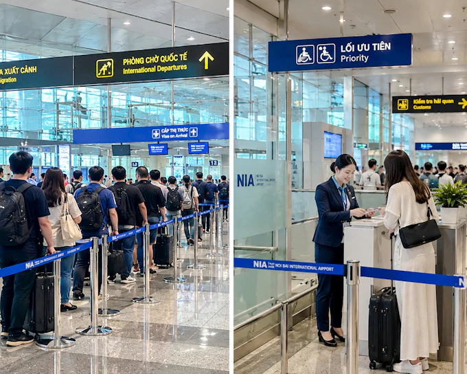 Hanoi Noi Bai Airport Transit Fast Track & Terminal Transfer