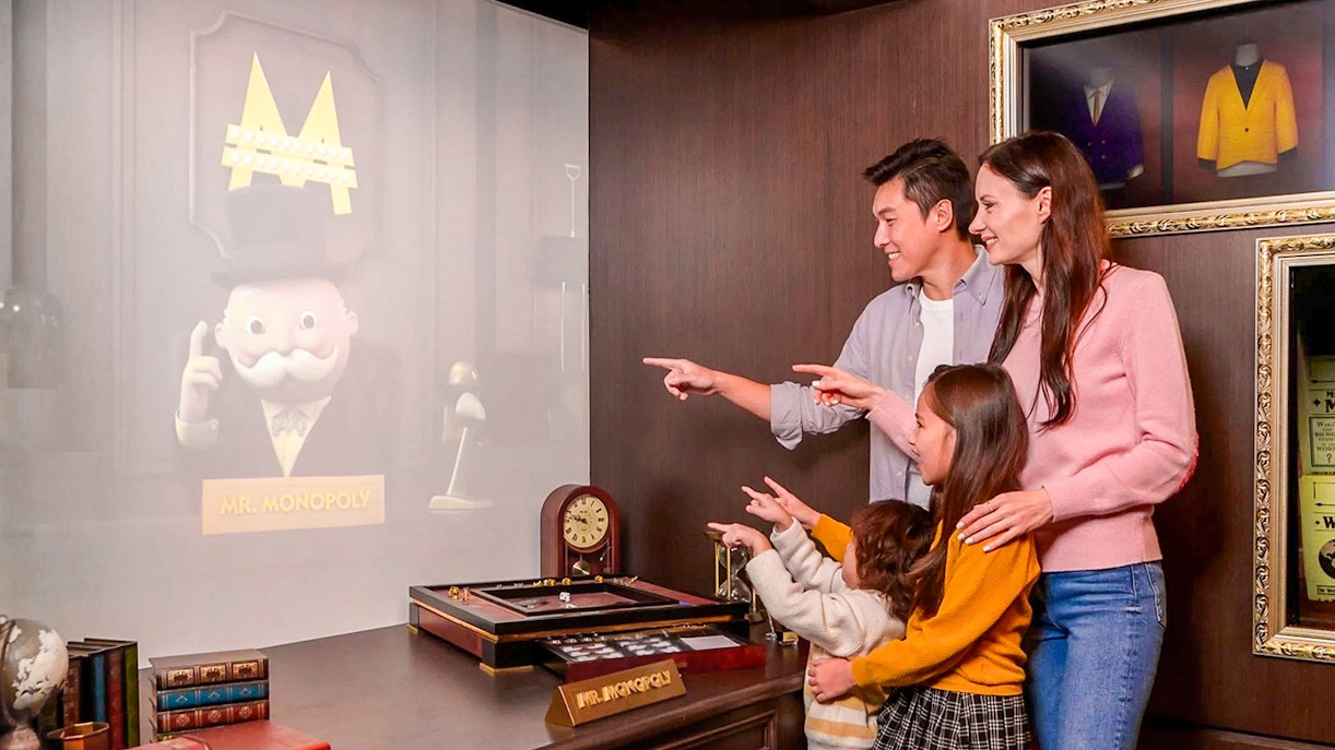 Mr. Monopoly's desk at Monopoly Dreams Melbourne