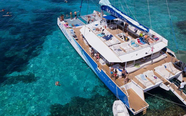 Blue Lagoon, Crystal Lagoon, and Seacaves Premium Catamaran Tour