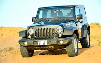 buggy veya dörtlü araç yolculukları, barbekü akşam yemeği ve canlı gösteriler dahil jeep wrangler ile kendi kendine sürüşlü özel çöl safarisi-6