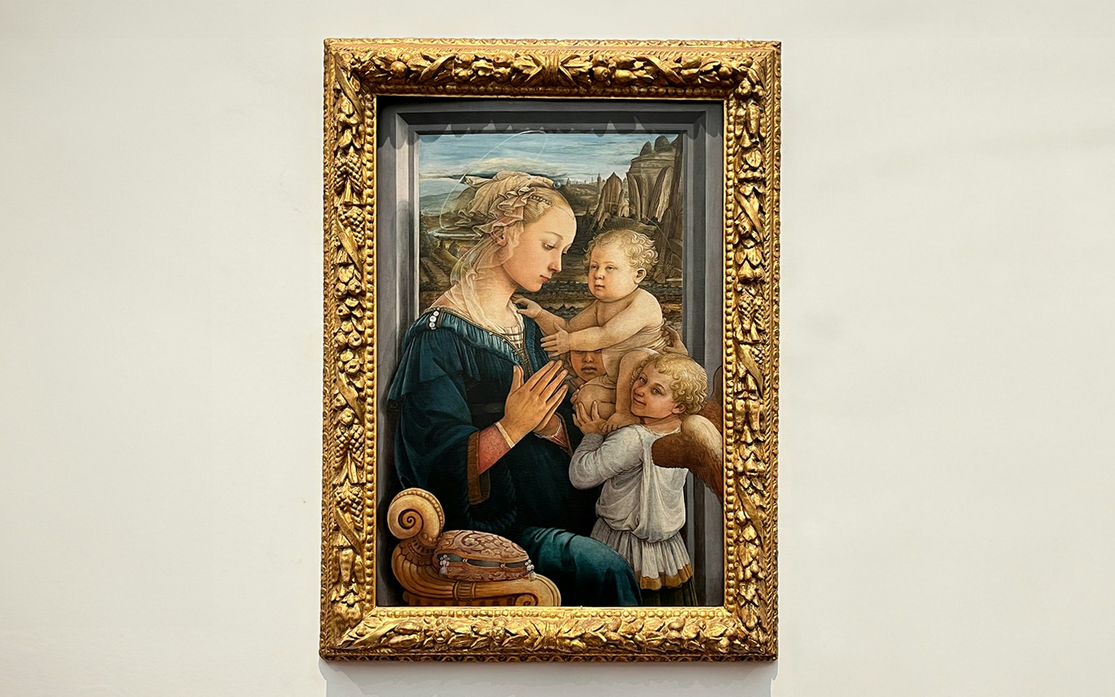 Filippo Lippi's "Madonna and Child with Two Angels" at Louvre Museum Paris