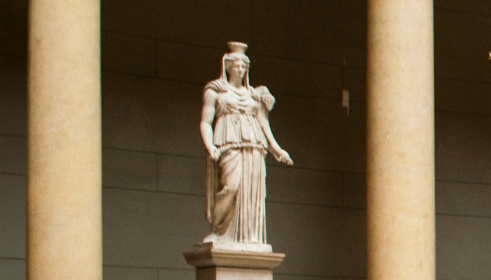 Goddess of luck, Fortuna statue at Altes Museum