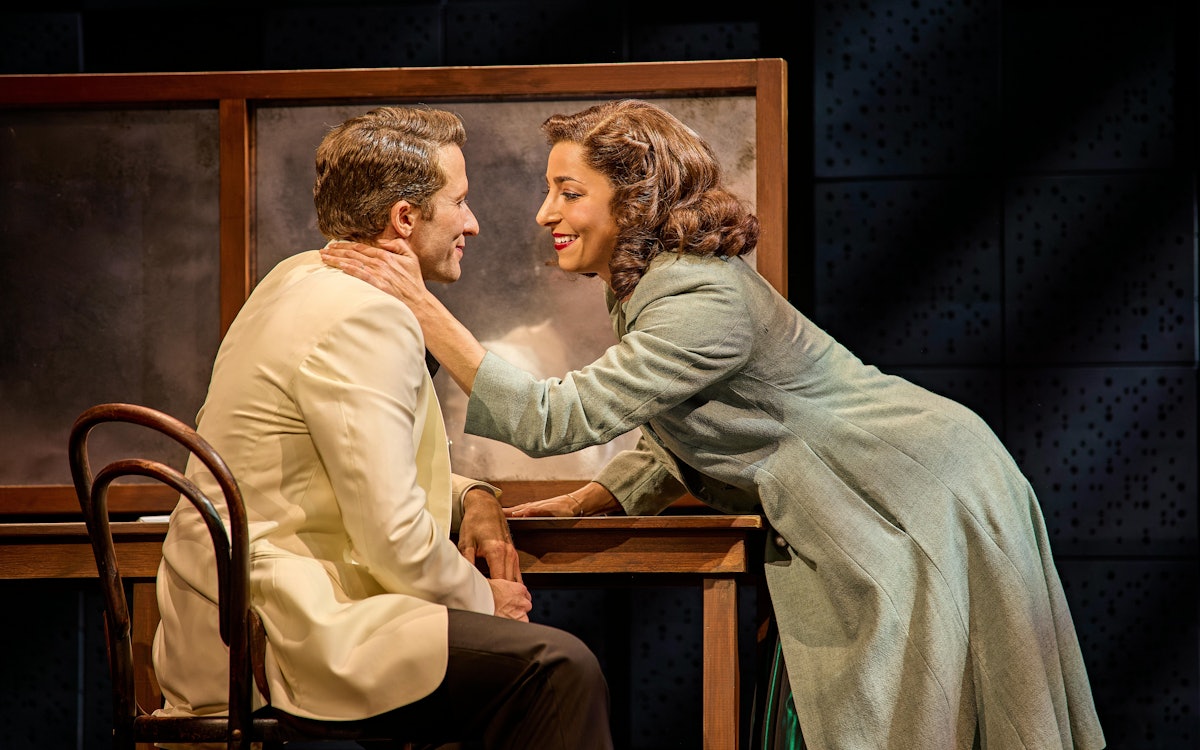 Joel Harper-Jackson as Frank Sinatra and Phoebe Panaretos as Nancy Sinatra in Sinatra The Musical