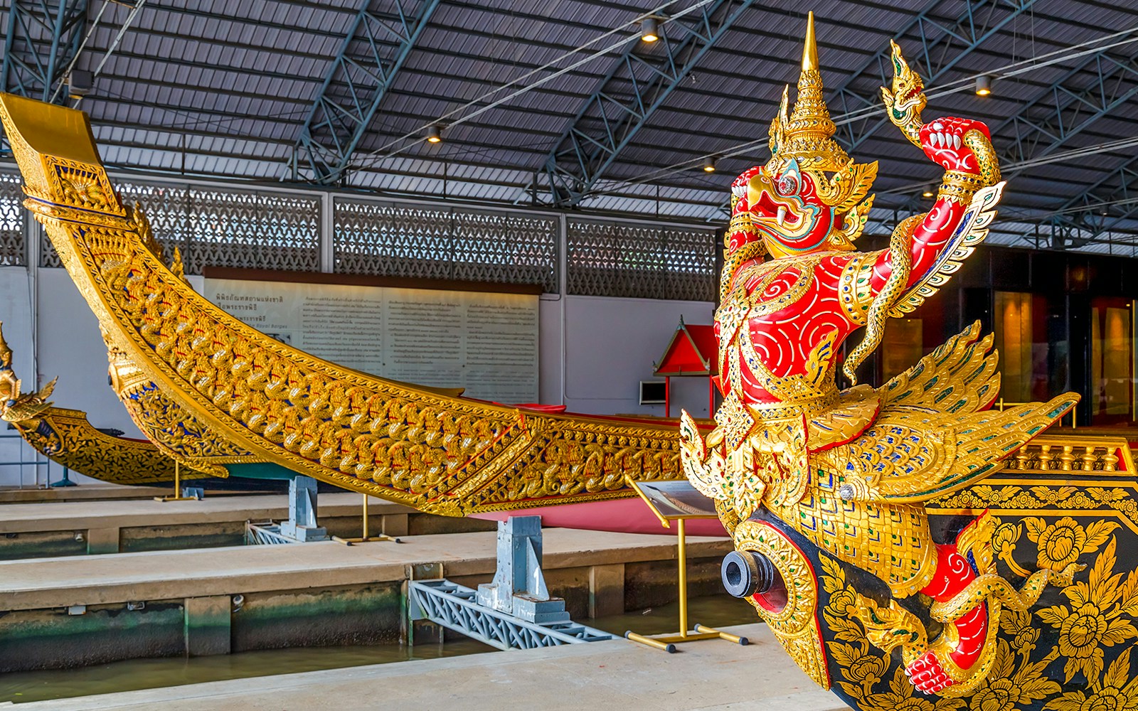 Exhibit at Royal Barges Museum, Bangkok, Thailand