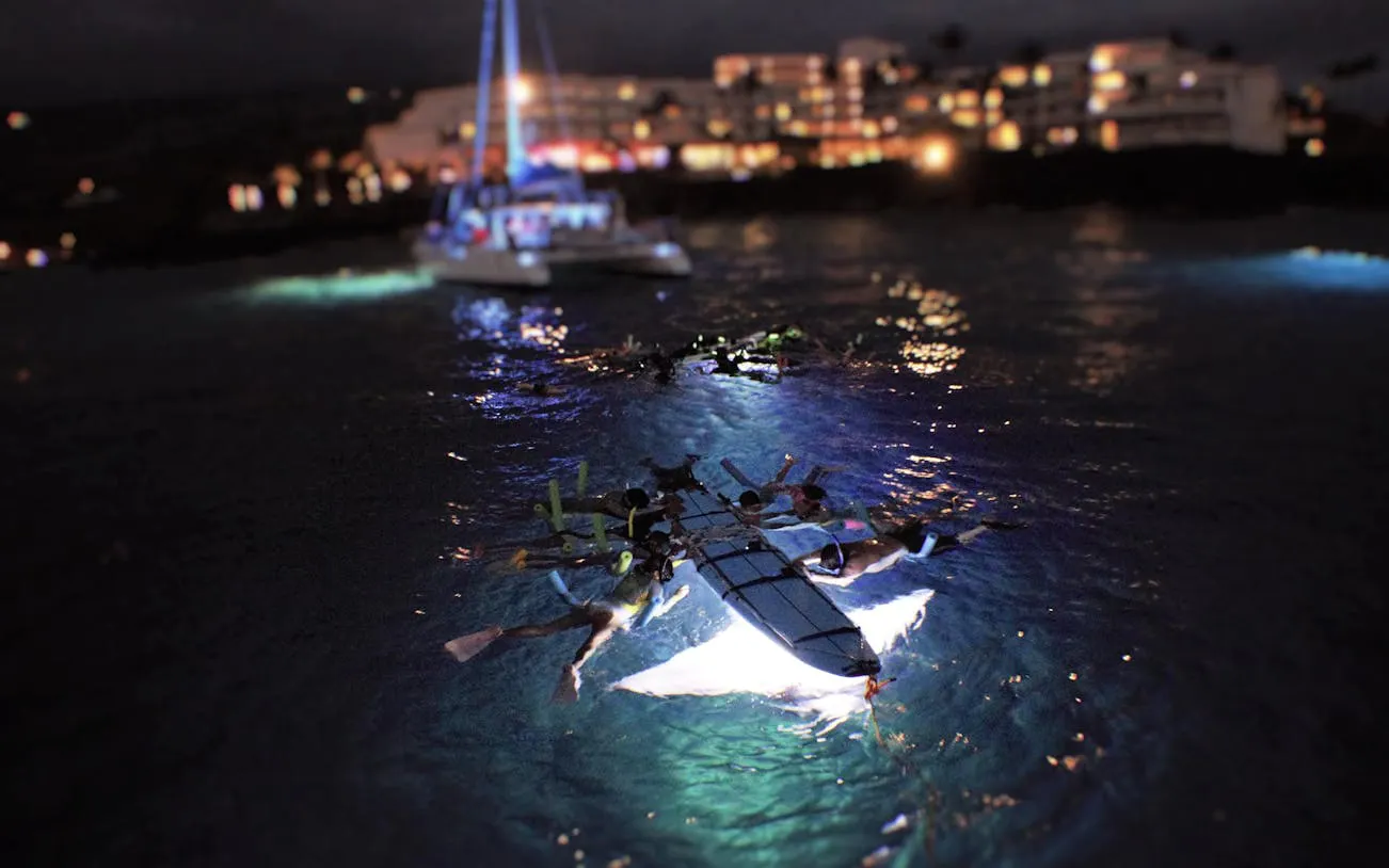 2 Hour Premium Kona Manta Ray Night Snorkeling with Snacks and Beverages