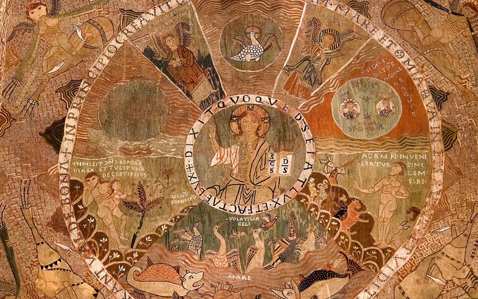 Tapestry of Creation at the Girona Cathedral is woven in wool