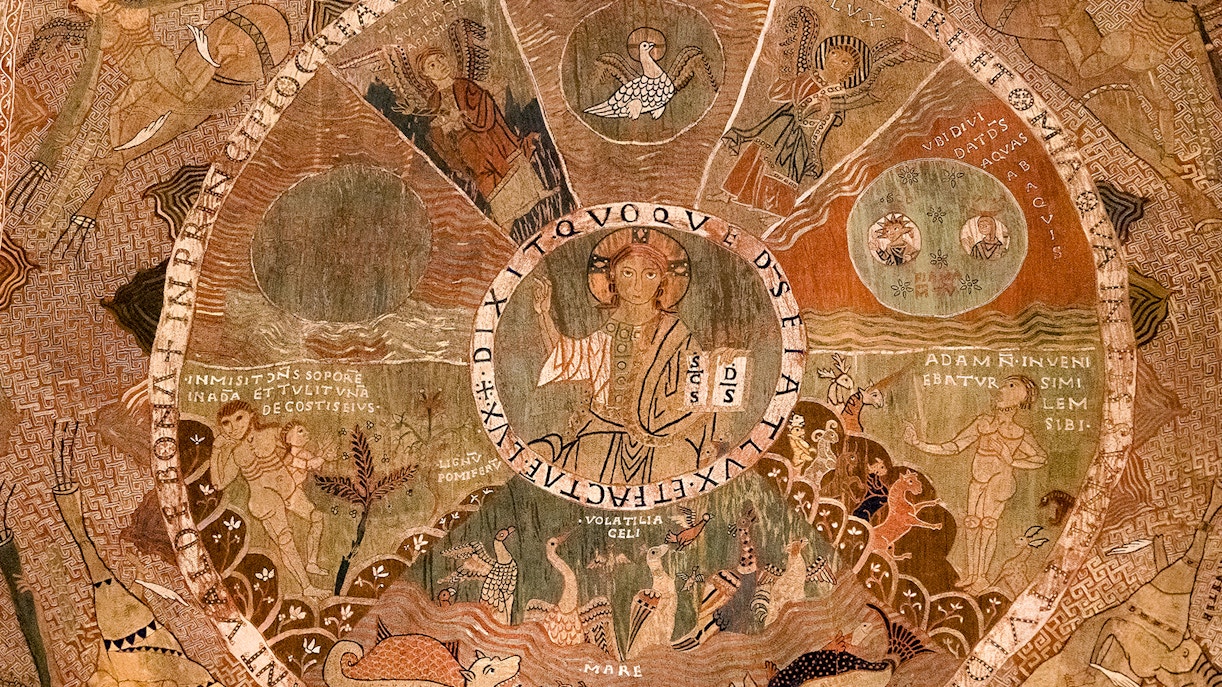 Tapestry of Creation at the Girona Cathedral is woven in wool