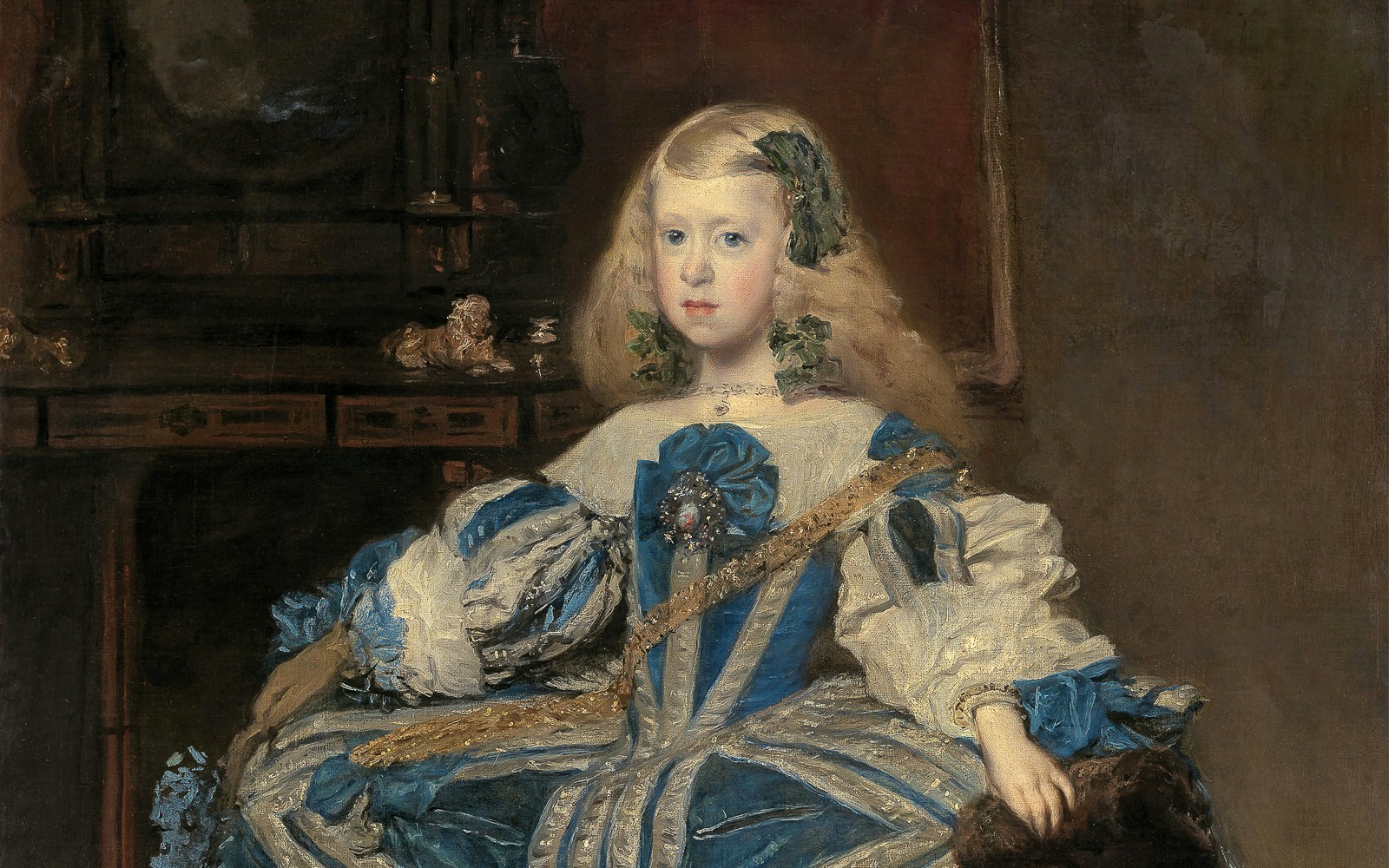 Infanta Margarita Teresa in a blue dress