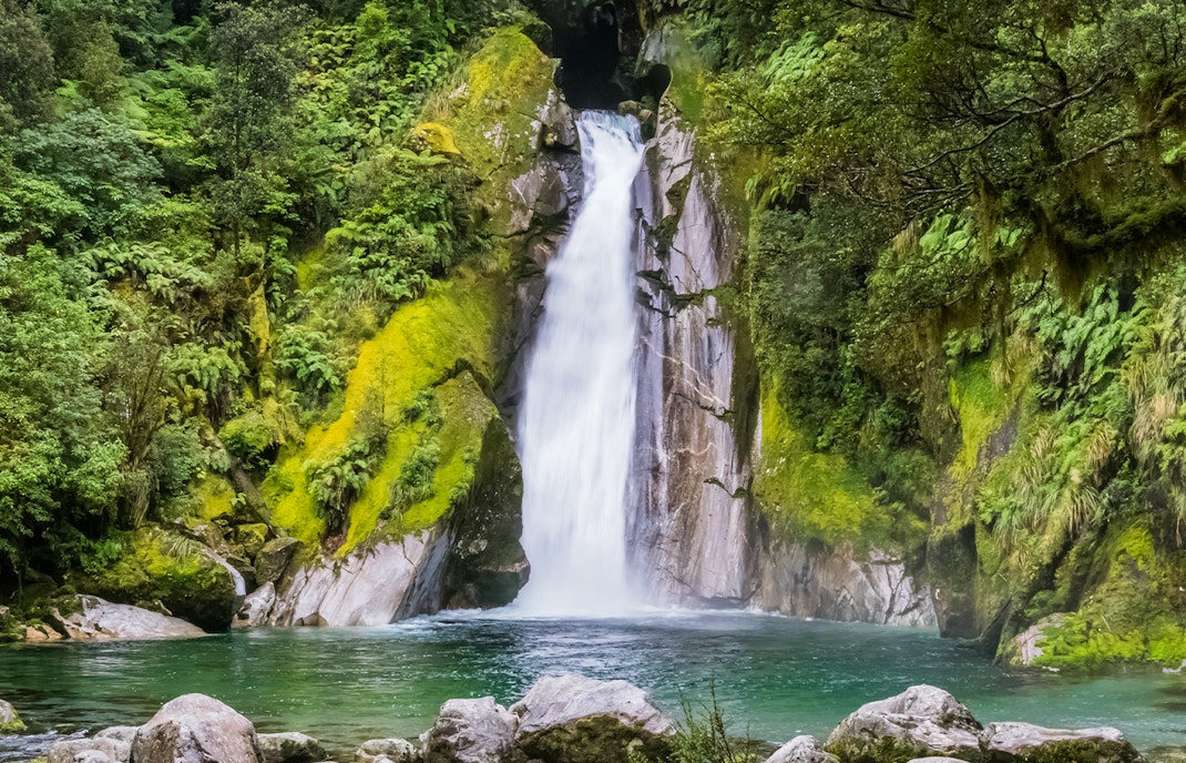 Giant Gate Waterfall at Milford Sound