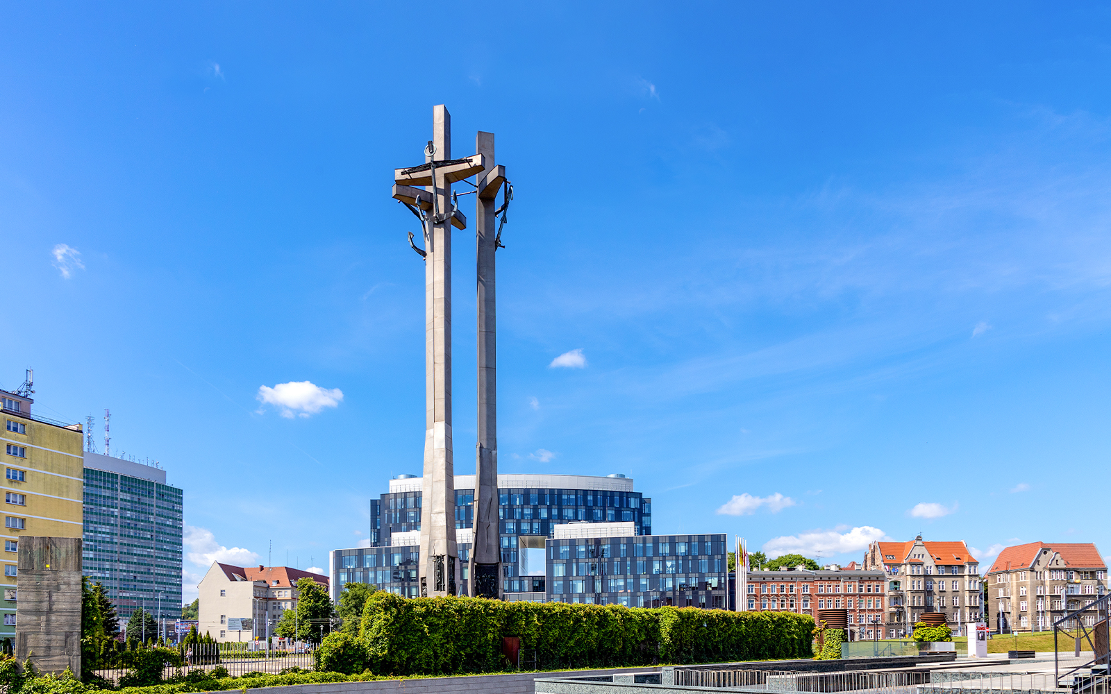 Square of the Fallen Shipyard Workers at European Solidarity Center Gdansk