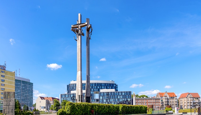 Square of the Fallen Shipyard Workers at European Solidarity Center Gdansk