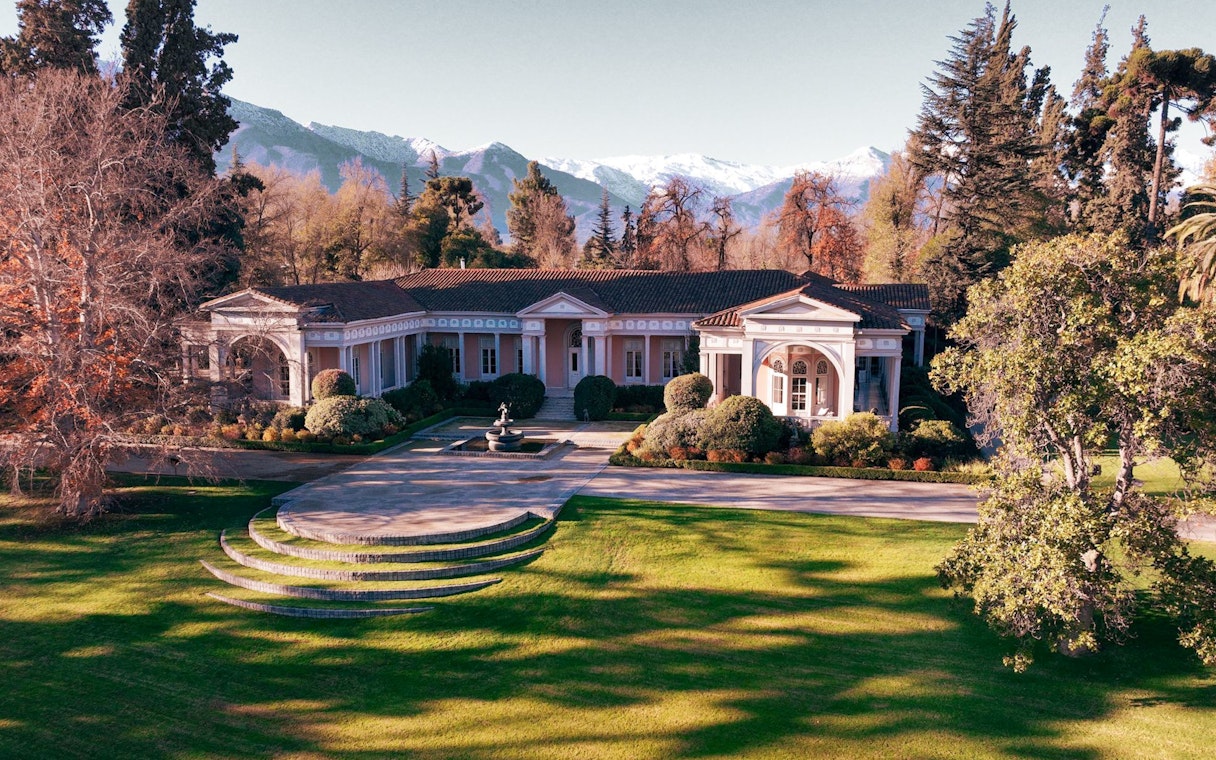 Exterior view of Marqués de Casa Concha at Concha y Toro winery, Chile.