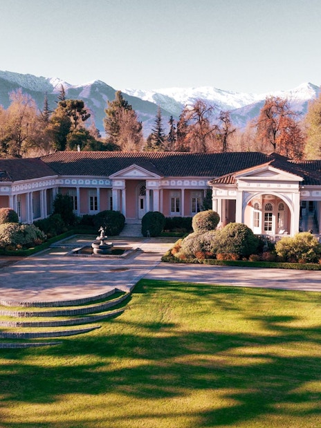 Exterior view of Marqués de Casa Concha at Concha y Toro winery, Chile.