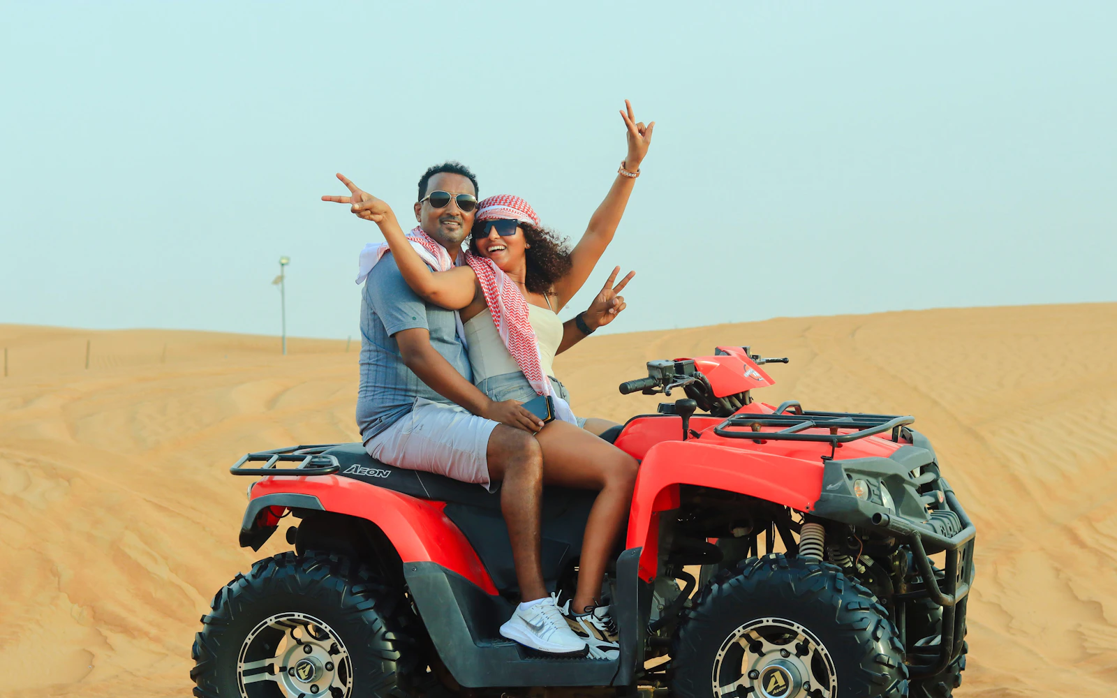 Dubai Evening Desert Safari with Quad Bike and BBQ Dinner