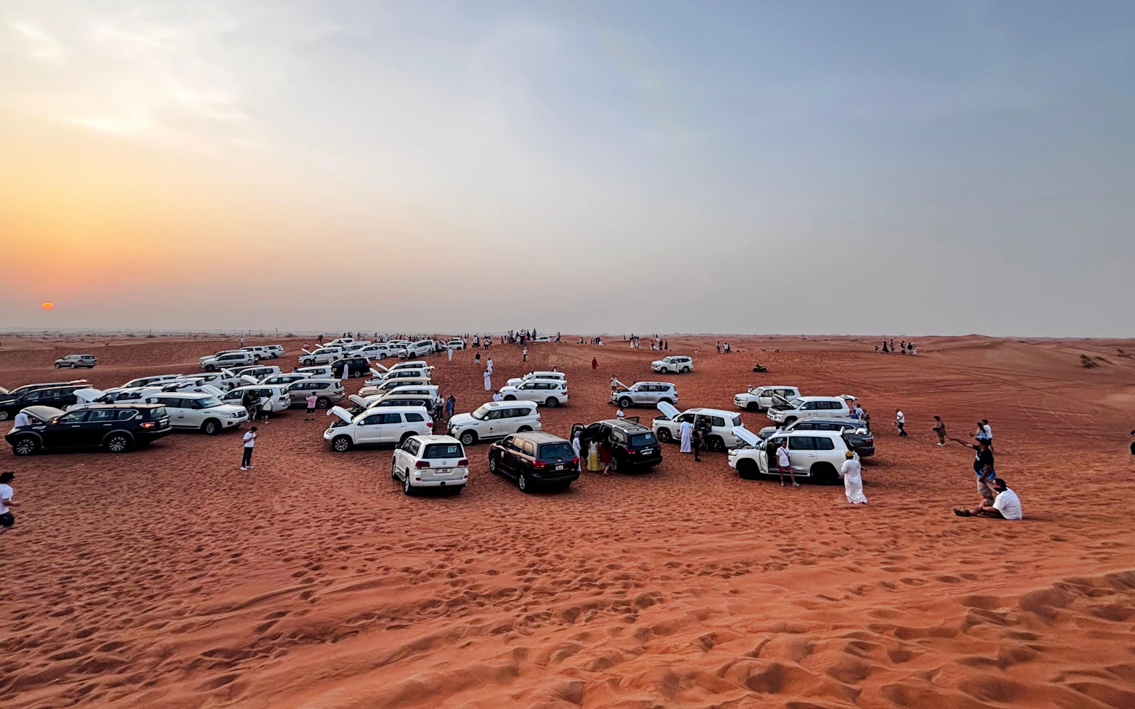 Dubai Morning Desert Safari with Dune Bashing, Sandboarding and Camel Ride