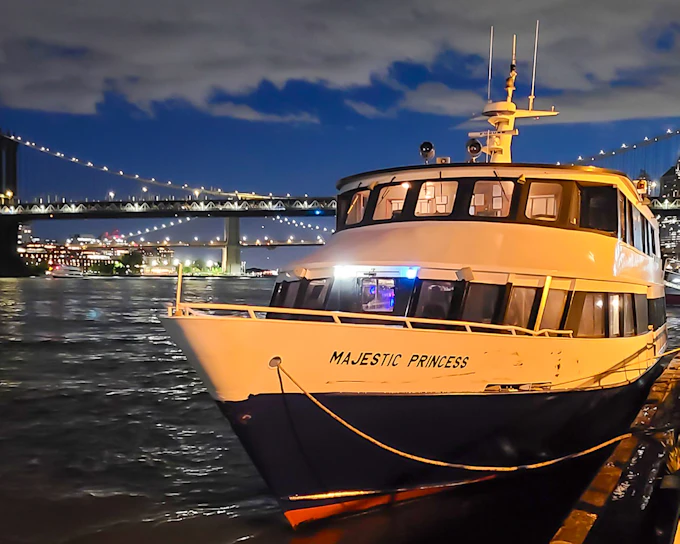 NYC Skyline and Statue of Liberty Harbor Lights Night Cruise