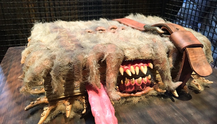 Harry Potter props display at Warner Bros. Studio Tour London