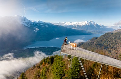 Hin- und Rückfahrtickets für die Harder Kulm-Standseilbahn