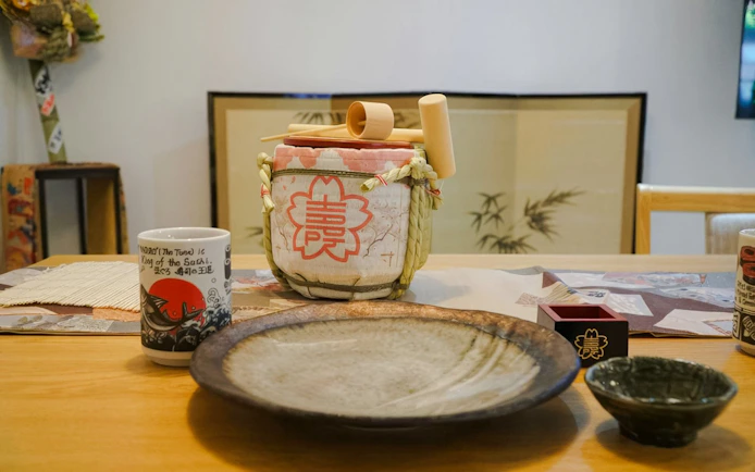 Asakusa Tokyo Sushi Making Class : Sake Ceremony & Whisk Matcha