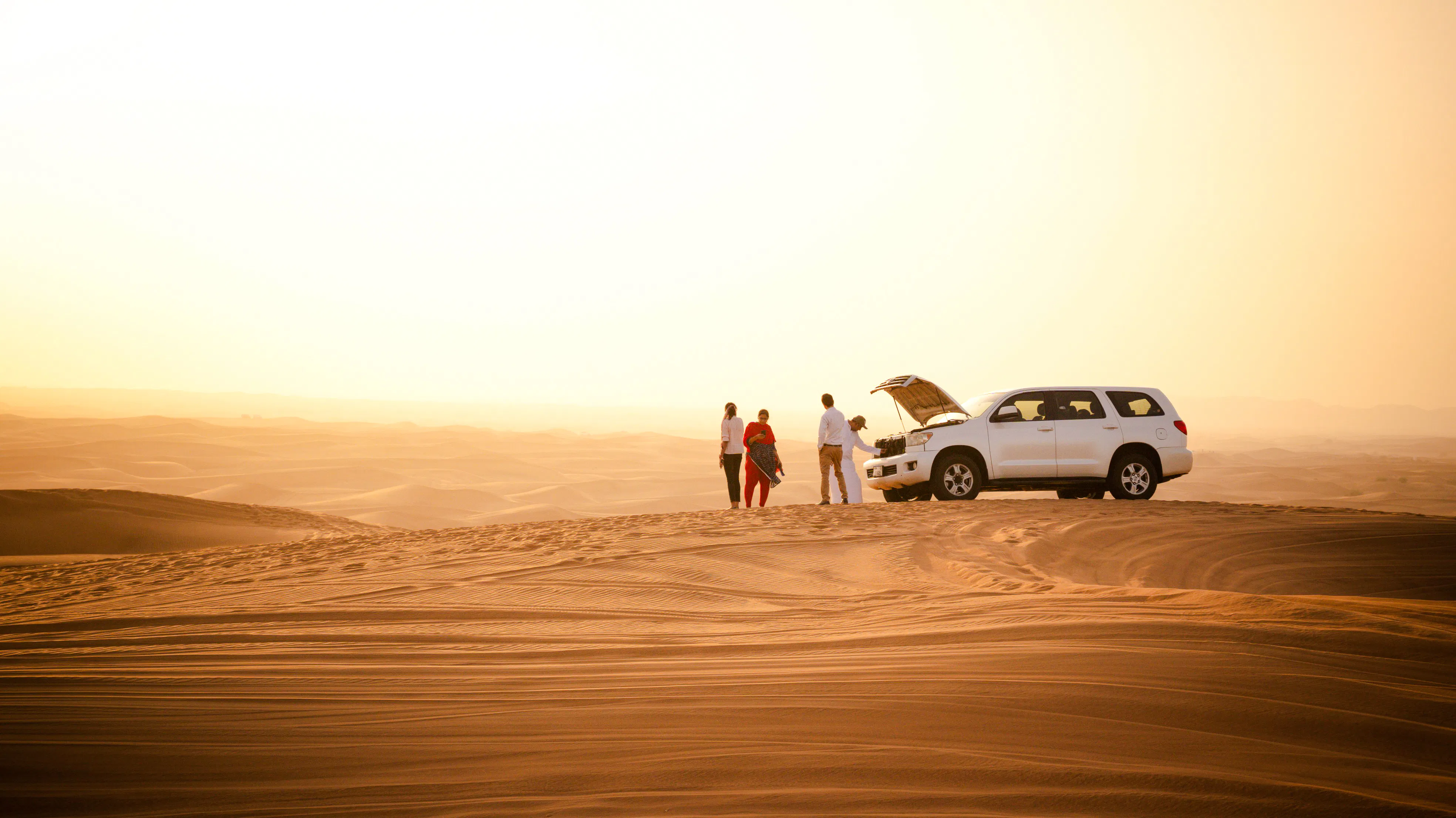 Dubai Morning Desert Safari with Dune Bashing, Sandboarding and Camel Ride