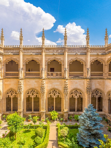 Cloister courtyard of Monasterio de San Juan de los Reyes, Toledo, Spain.