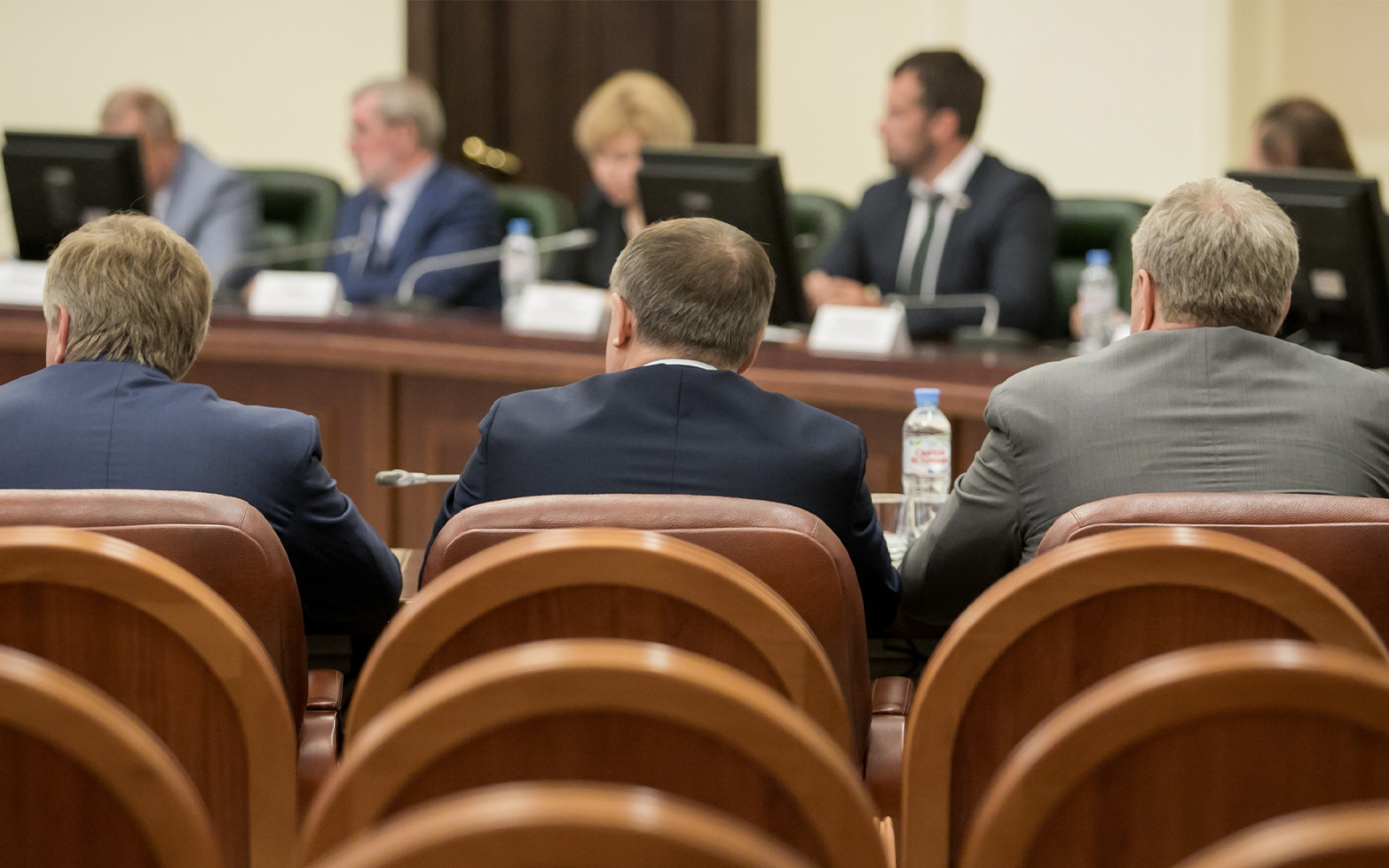 Eiffel Tower view from Seine River cruise in Paris, France.