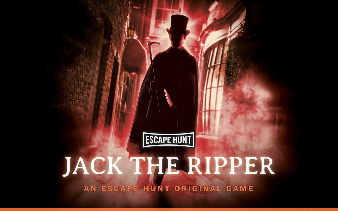 Jack The Ripper experience poster for Escape Hunt game in Dubai.