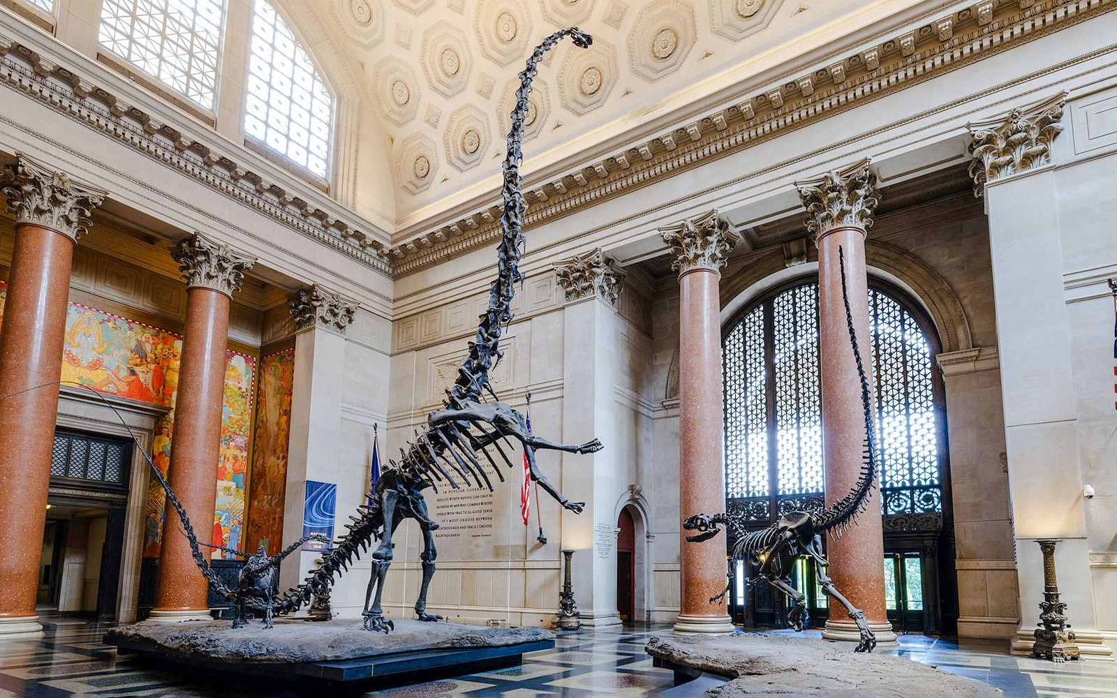 Theodore Roosevelt statue in American Museum of Natural History's Memorial Hall, New York City.