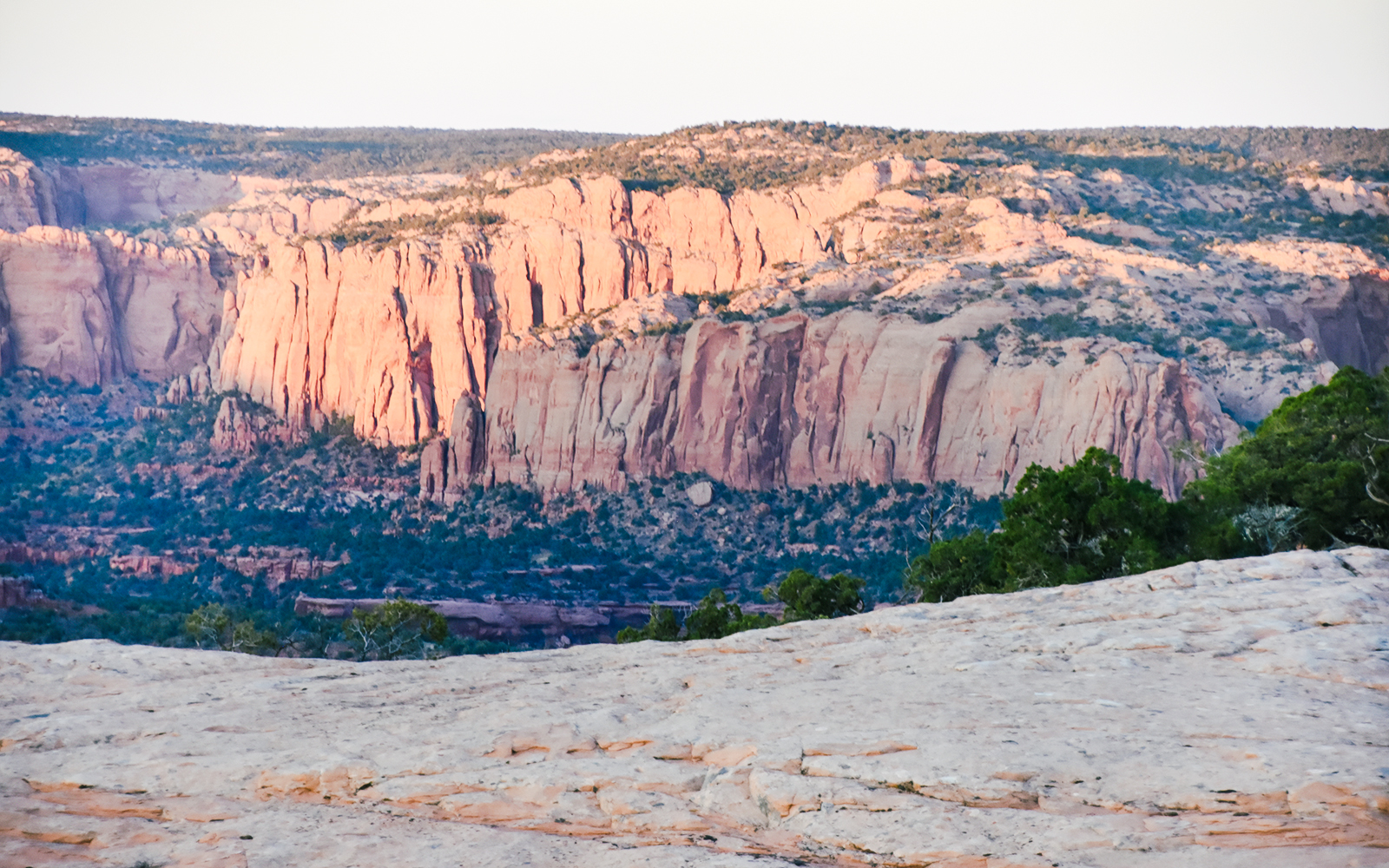 Desert View Campground tents with Grand Canyon sunset backdrop.