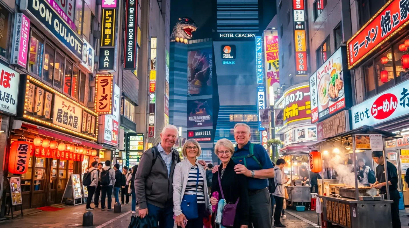 Tokyo Shinjuku Private Night Walking Tour with Local Guide