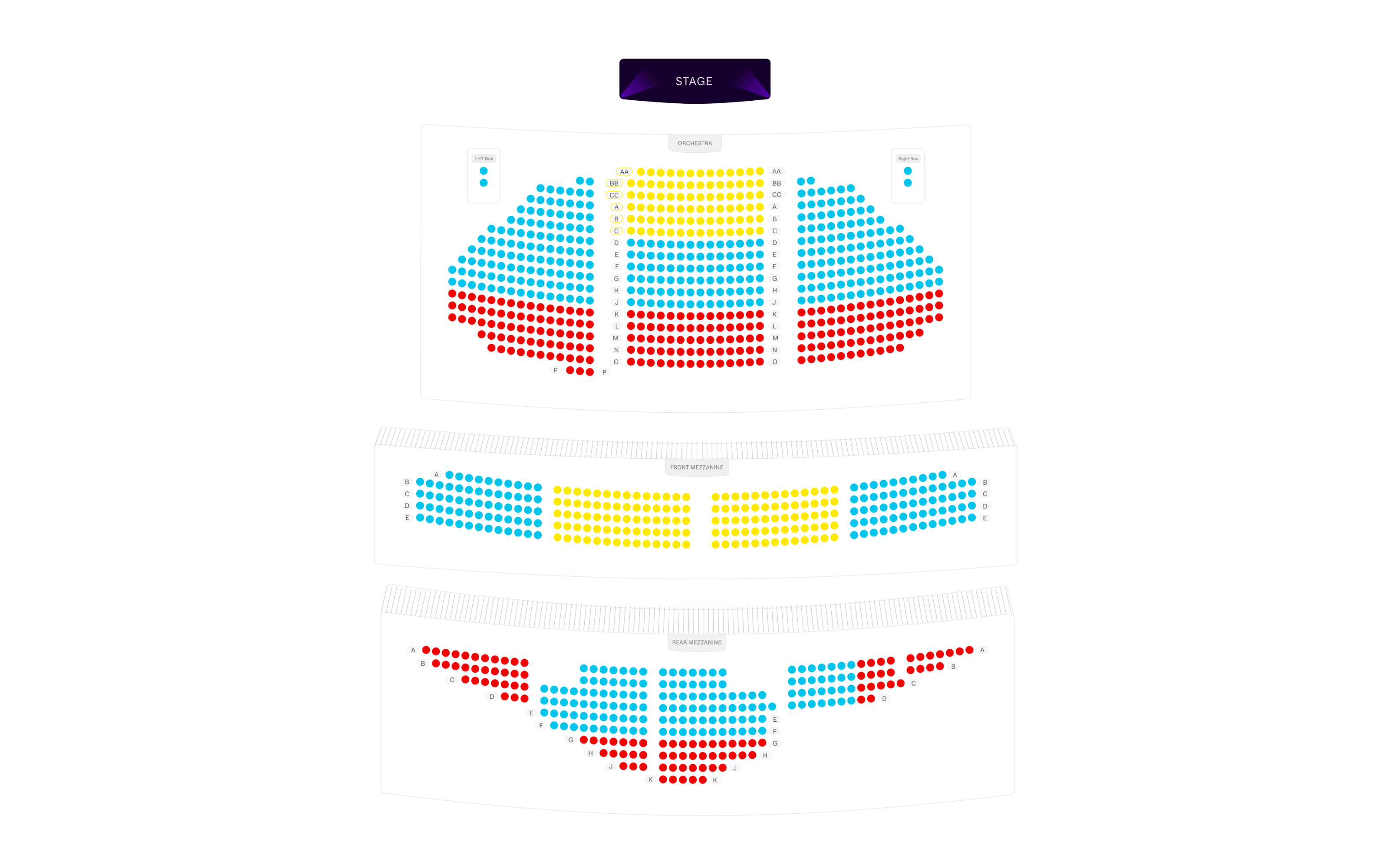 Ambassadors Theatre Seating Plan